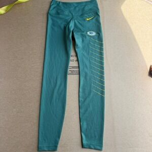 Nike NFL Green Bay Packers Compression Pants Men's‎ S Green Dri-FIT Training